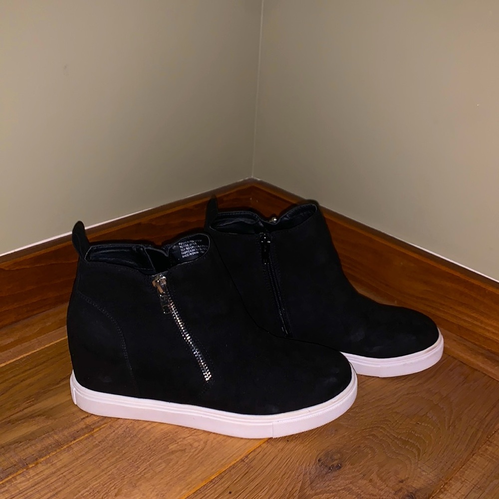 Madden Girl Black Heeled Boots